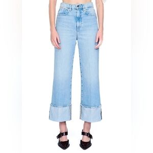 VIAVIA The High + Wide Cuff Jean in Barcelona